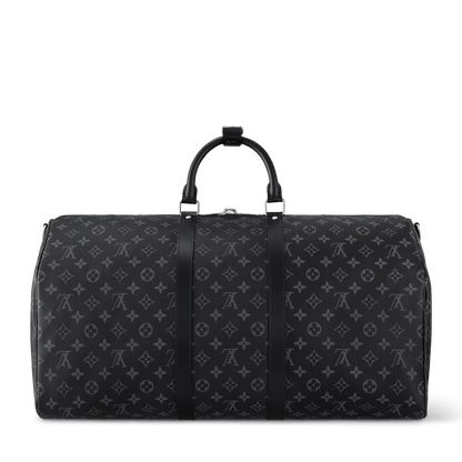 Men's Keepall 55 Bandoulière Bag Monogram Eclipse Grey