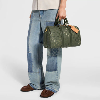 Men's Keepall 35 Bandoulière Bag Khaki
