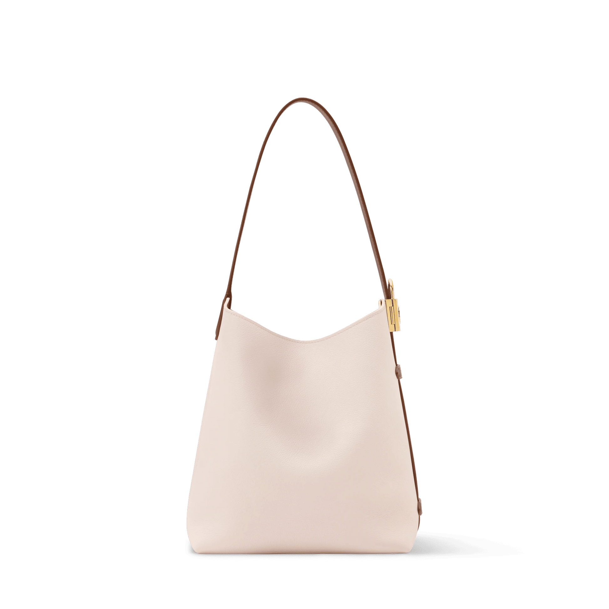 Women's Low Key Hobo PM Quartz Calf Leather Hobo Bag