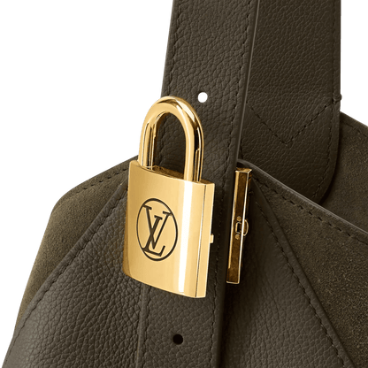 Women's Low Key Hobo MM Dark Fango Leather Hobo Bag