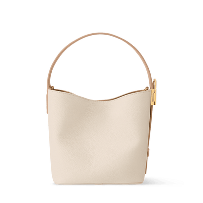 All In BB Calfskin Leather Bicolor Quartz Hazelnut Aged Gold-Toned Hardware