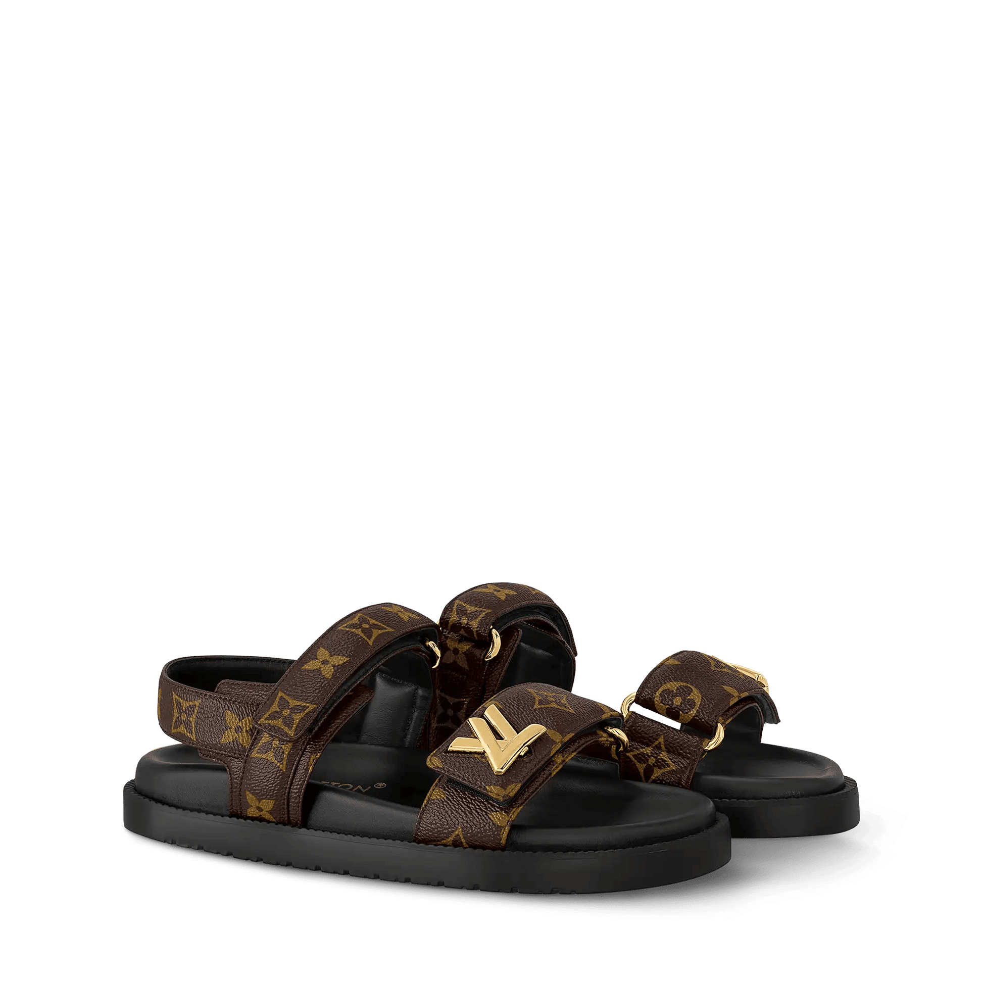 Women's LV Sunset Flat Comfort Sandal Cacao 1ACL9C