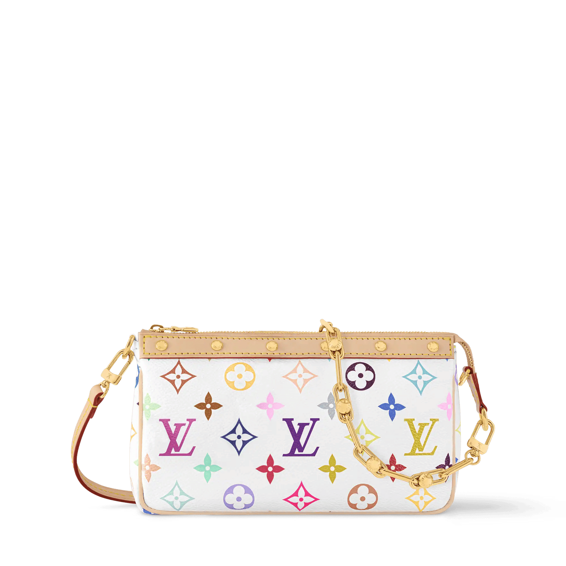Women's LV x TM Pochette Accessoires Multicolore Blanc M13404