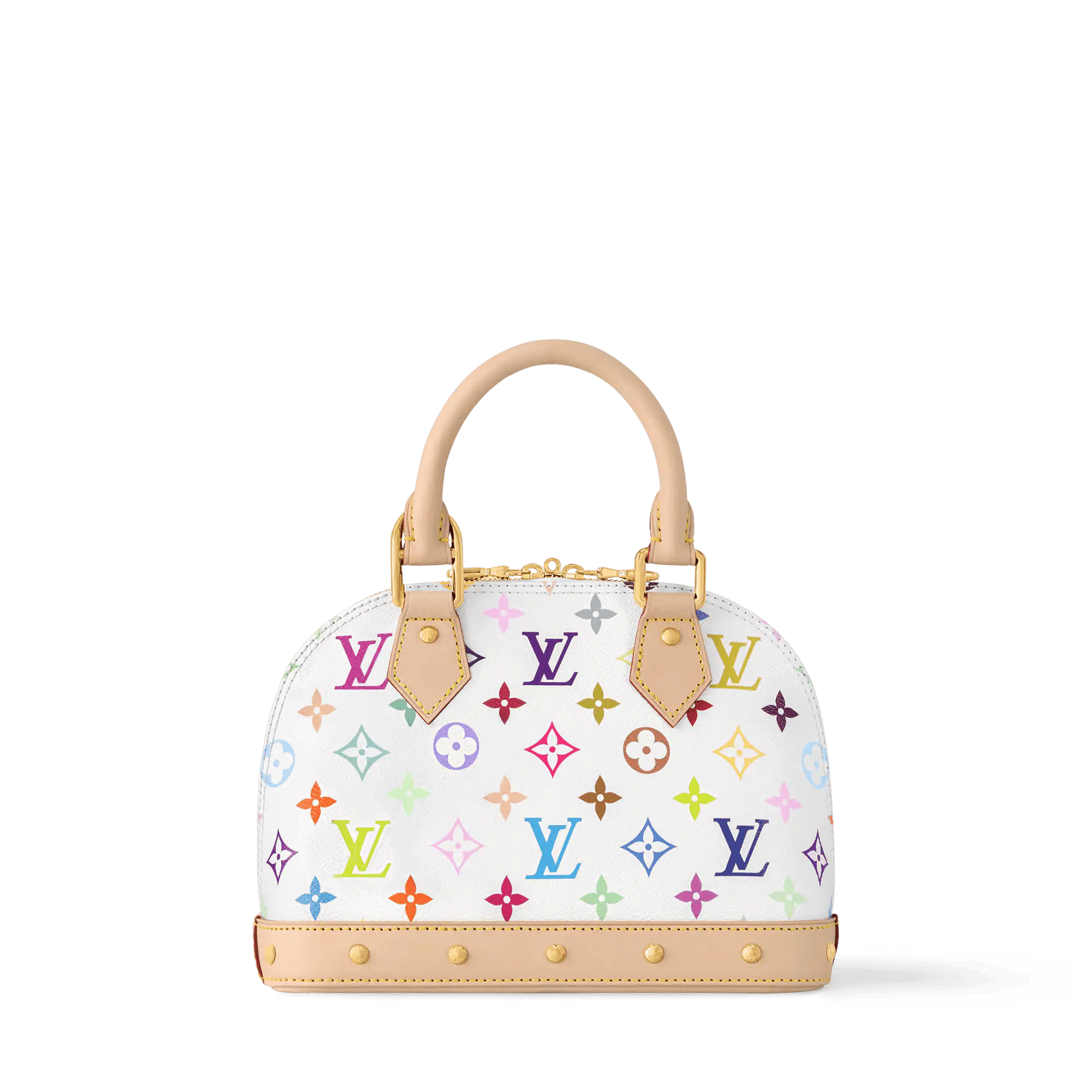 Women's Alma BB Colorful Monogram Coated Canvas Top Handle Bag M13078