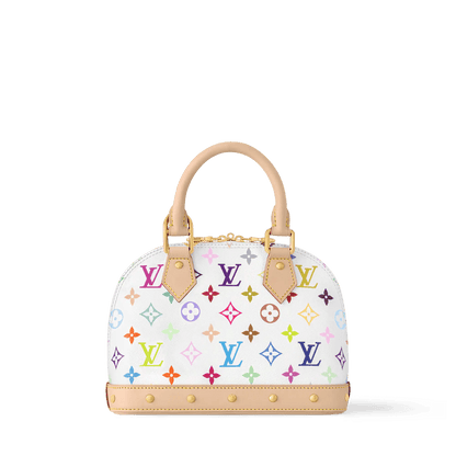 Women's Alma BB Colorful Monogram Coated Canvas Top Handle Bag M13078