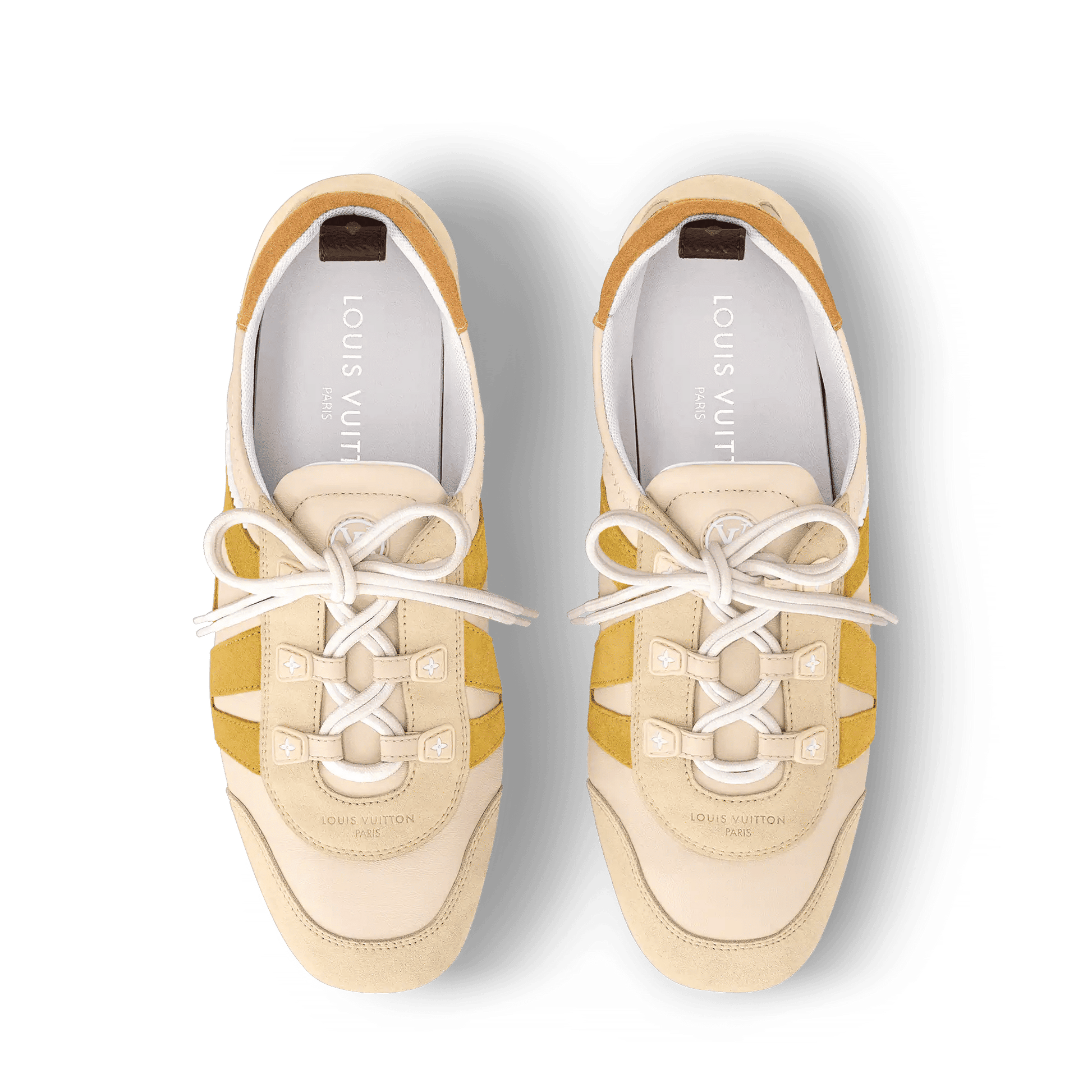 Women's LV Sneakerina Sneaker Light Beige Lambskin 1AHNEM