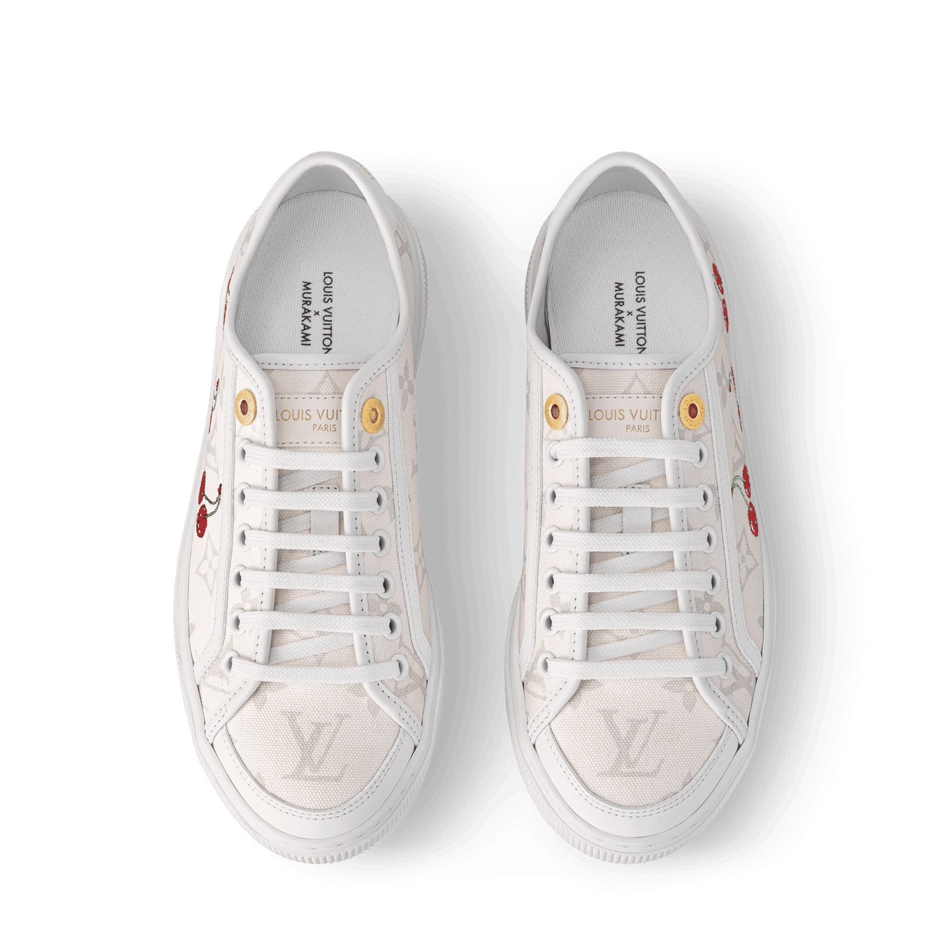 Women's LV Lagoon Sneaker White Monogram Cherry 1AHKYU