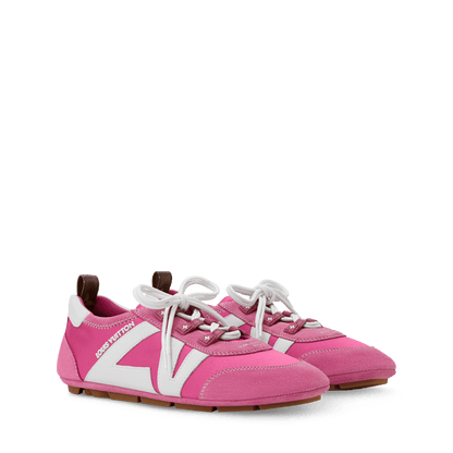 Women's LV Sneakerina Pink Technical Satin Sneaker 1AJJXG
