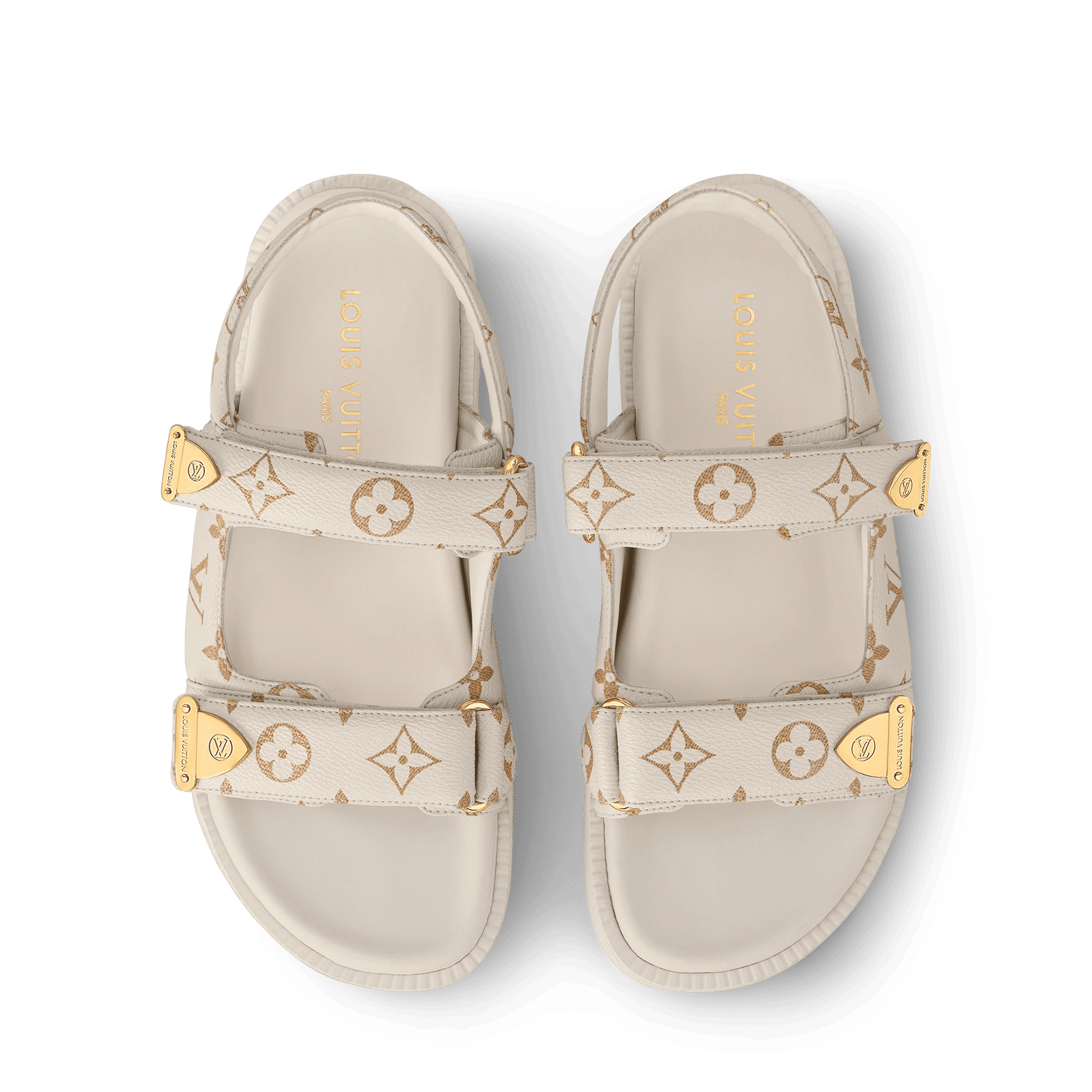 Women's LV Sunset Comfort Sandal Dune Beige Monogram Canvas 1AHNXE