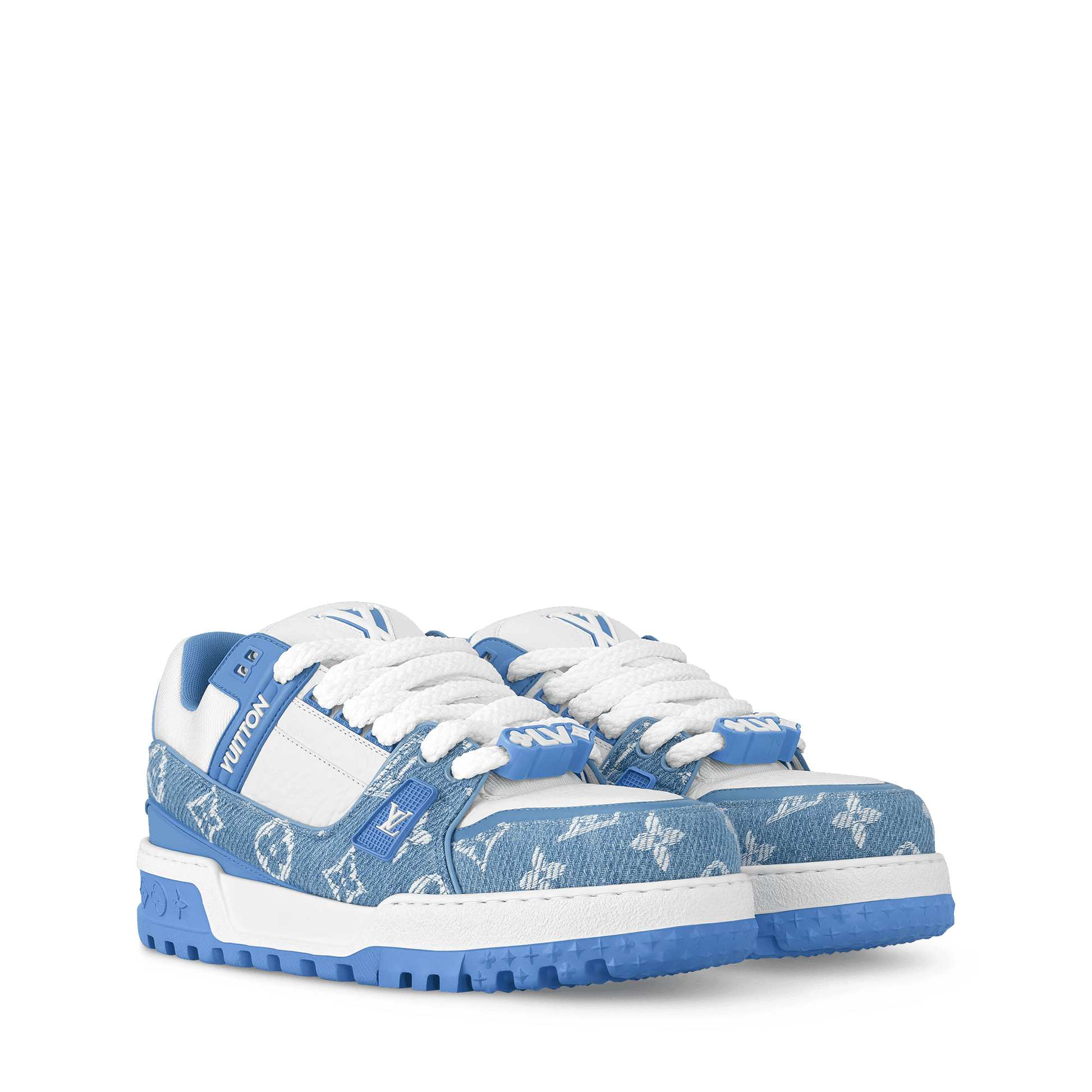 Women's LV Trainer Maxi Sneaker Blue 1AGZC4