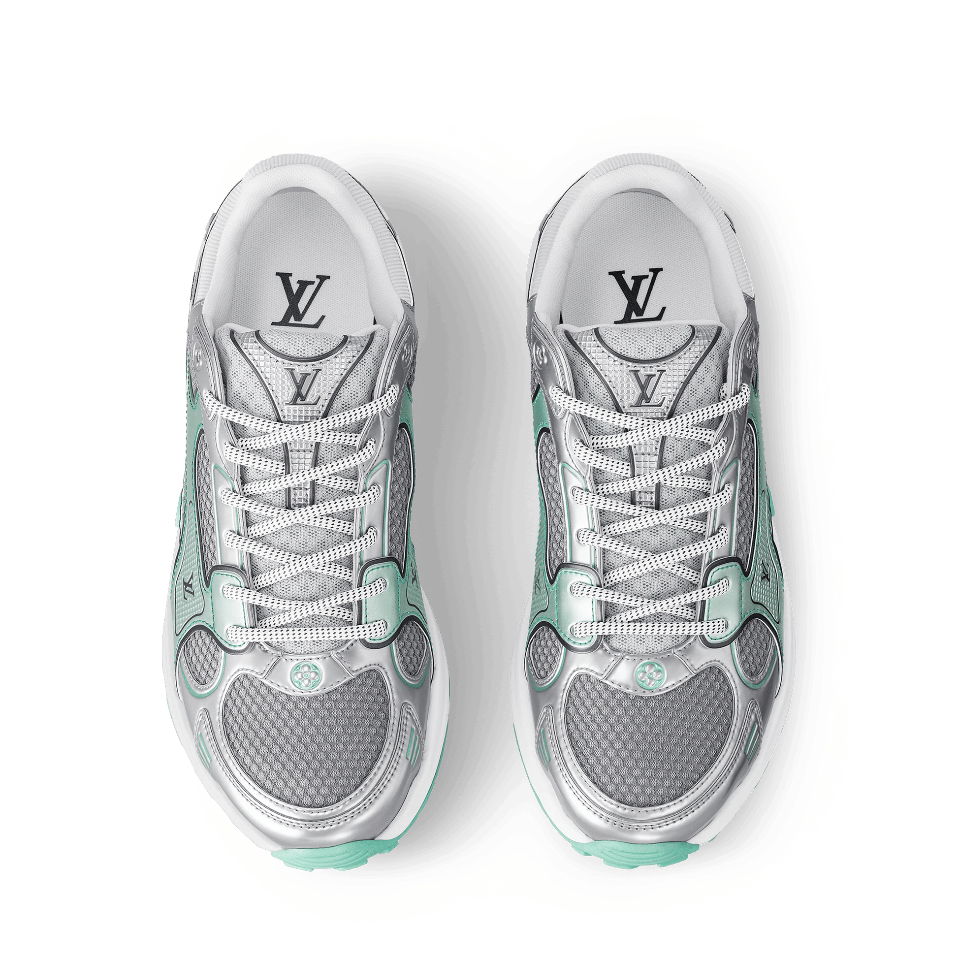 Women's LV Olympia Water Green Technical Sneaker 1AHOLH