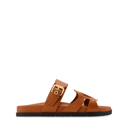 Women's Isola Comfort Cognac Calf Leather Mule 1AJOPL