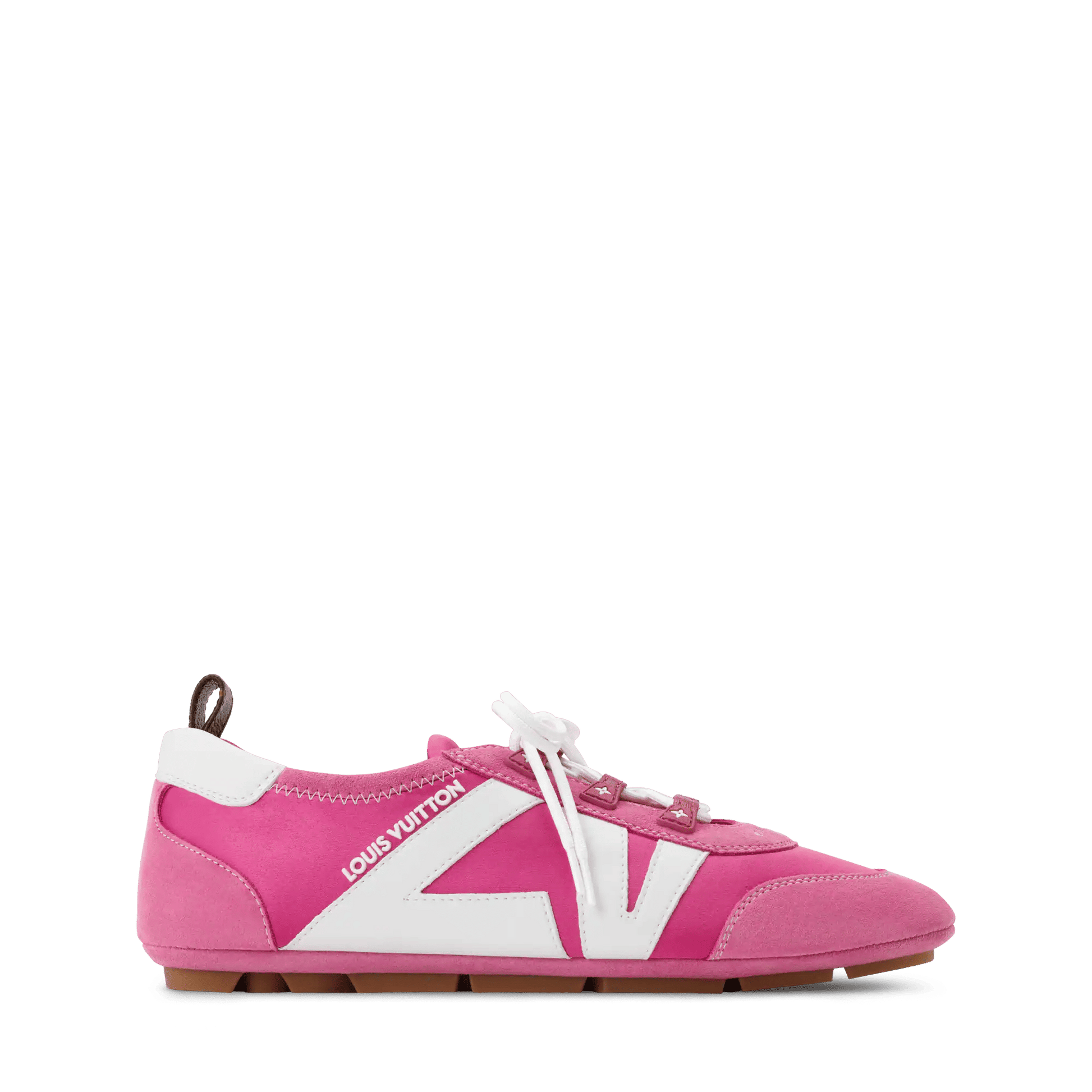 Women's LV Sneakerina Pink Technical Satin Sneaker 1AJJXG