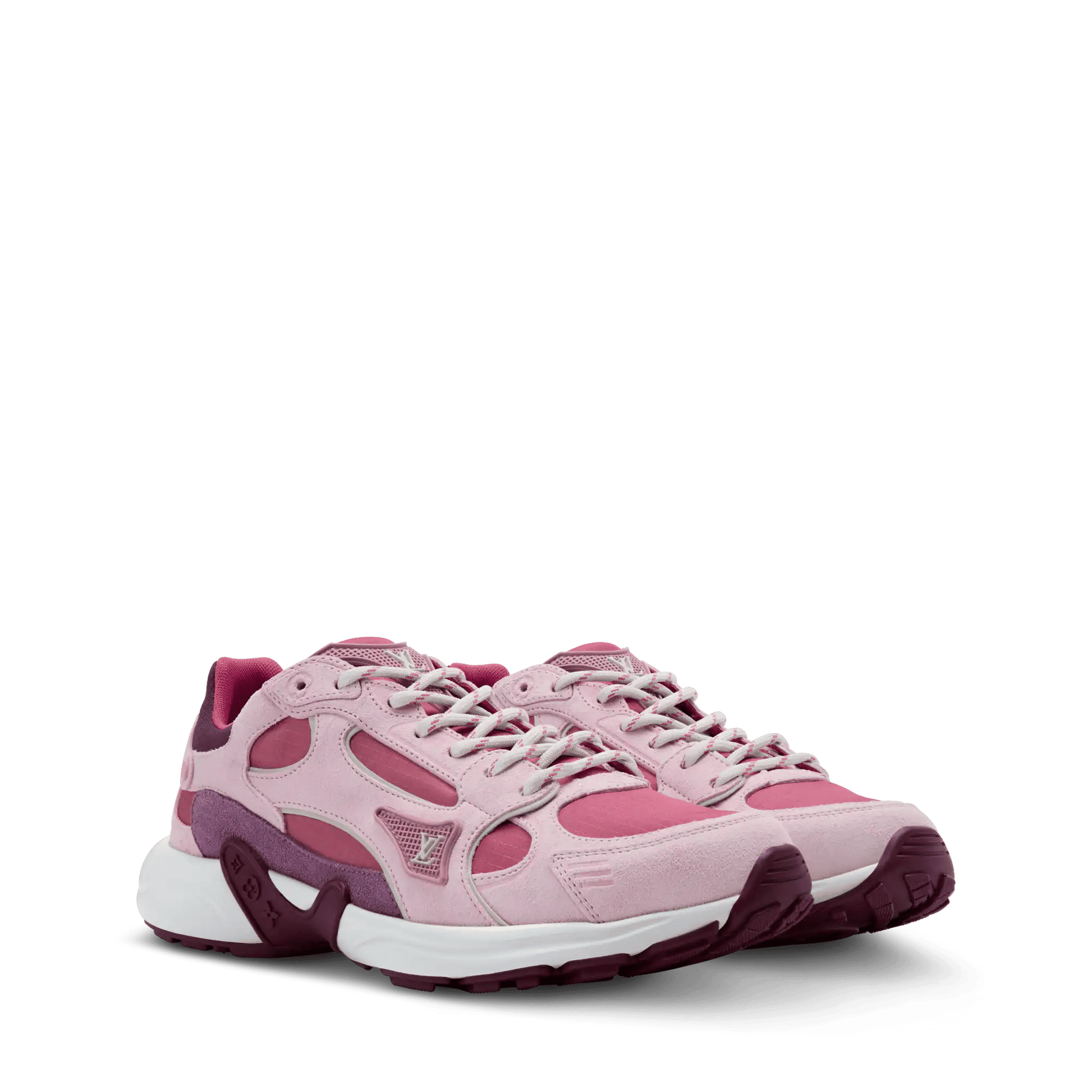Women's LV Olympia Pink Suede Calf Leather Sneaker 1AJP88