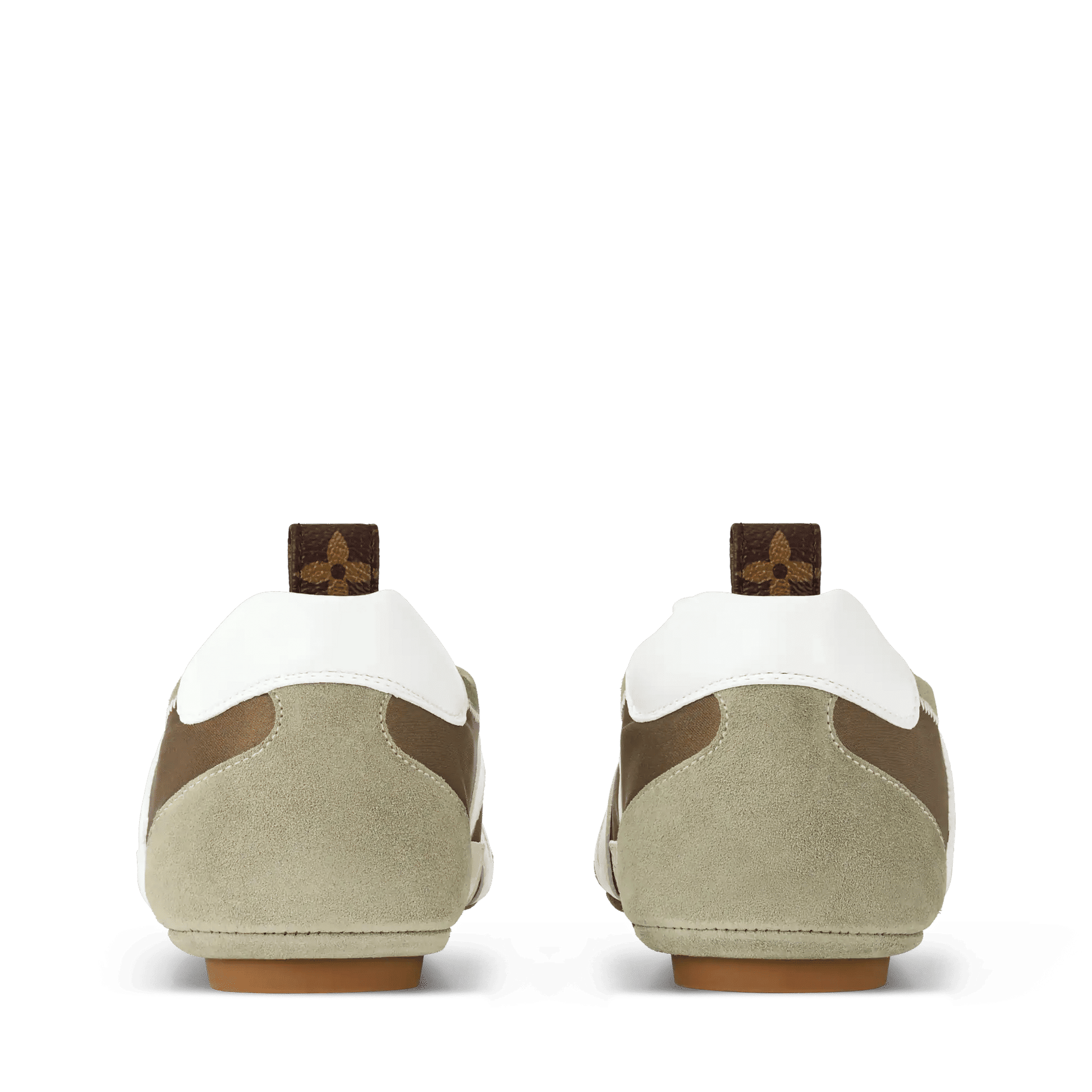 Women's LV Sneakerina Khaki Technical Satin Sneaker 1AJJXW