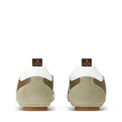 Women's LV Sneakerina Khaki Technical Satin Sneaker 1AJJXW