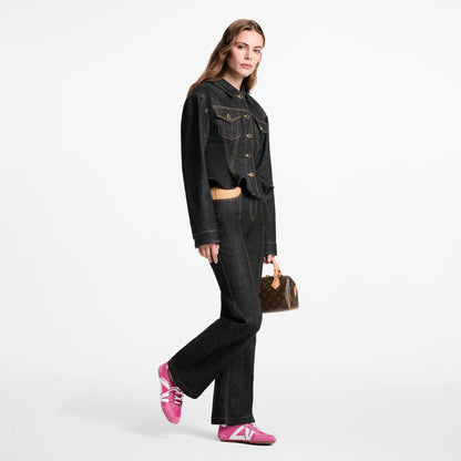 Women's LV Sneakerina Pink Technical Satin Sneaker 1AJJXG