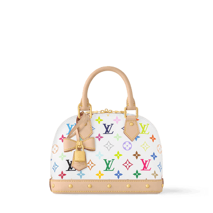 Women's Alma BB Colorful Monogram Coated Canvas Top Handle Bag M13078