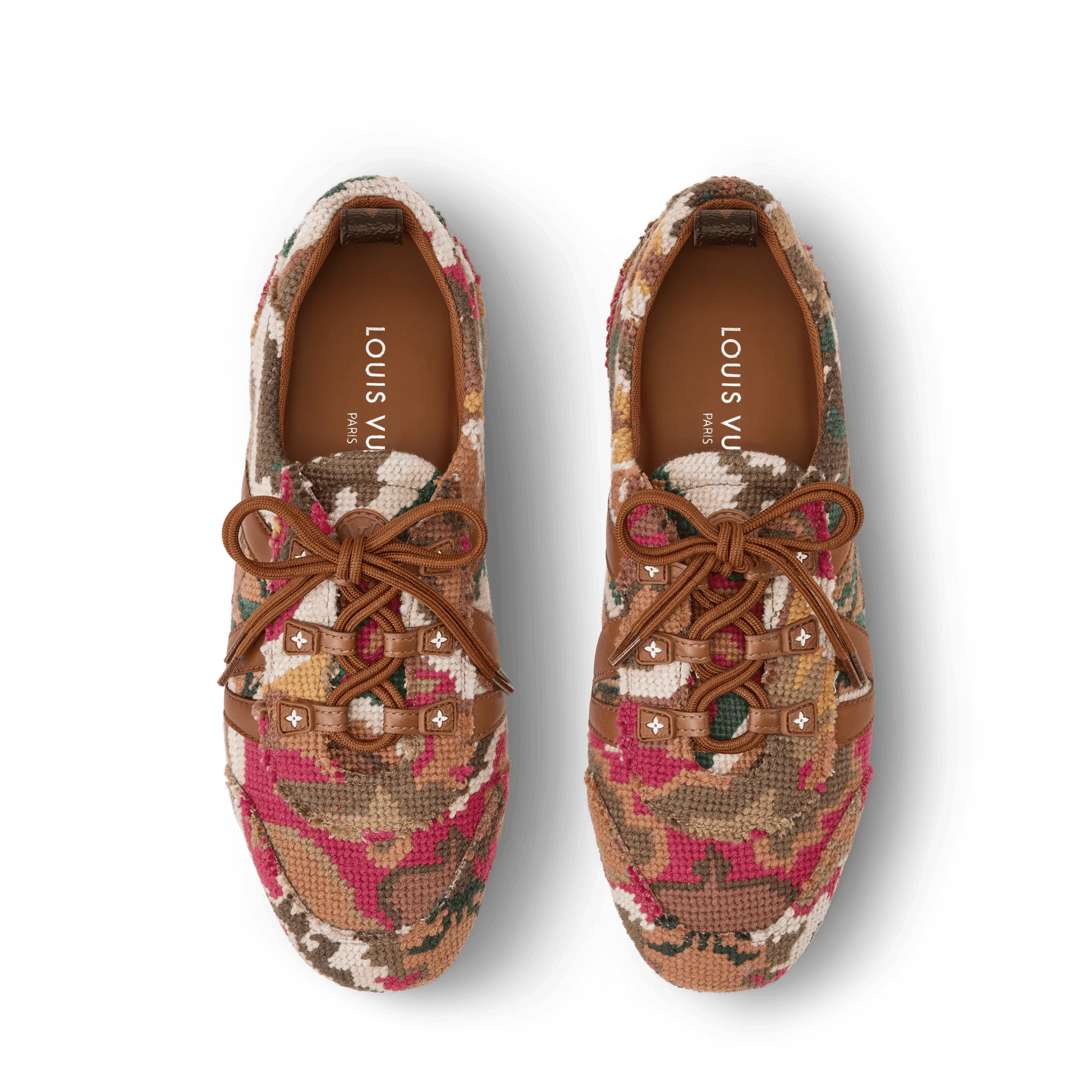 Women's LV Sneakerina Brown Tapestry Sneaker 1AJYFM