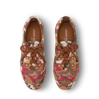 Women's LV Sneakerina Brown Tapestry Sneaker 1AJYFM