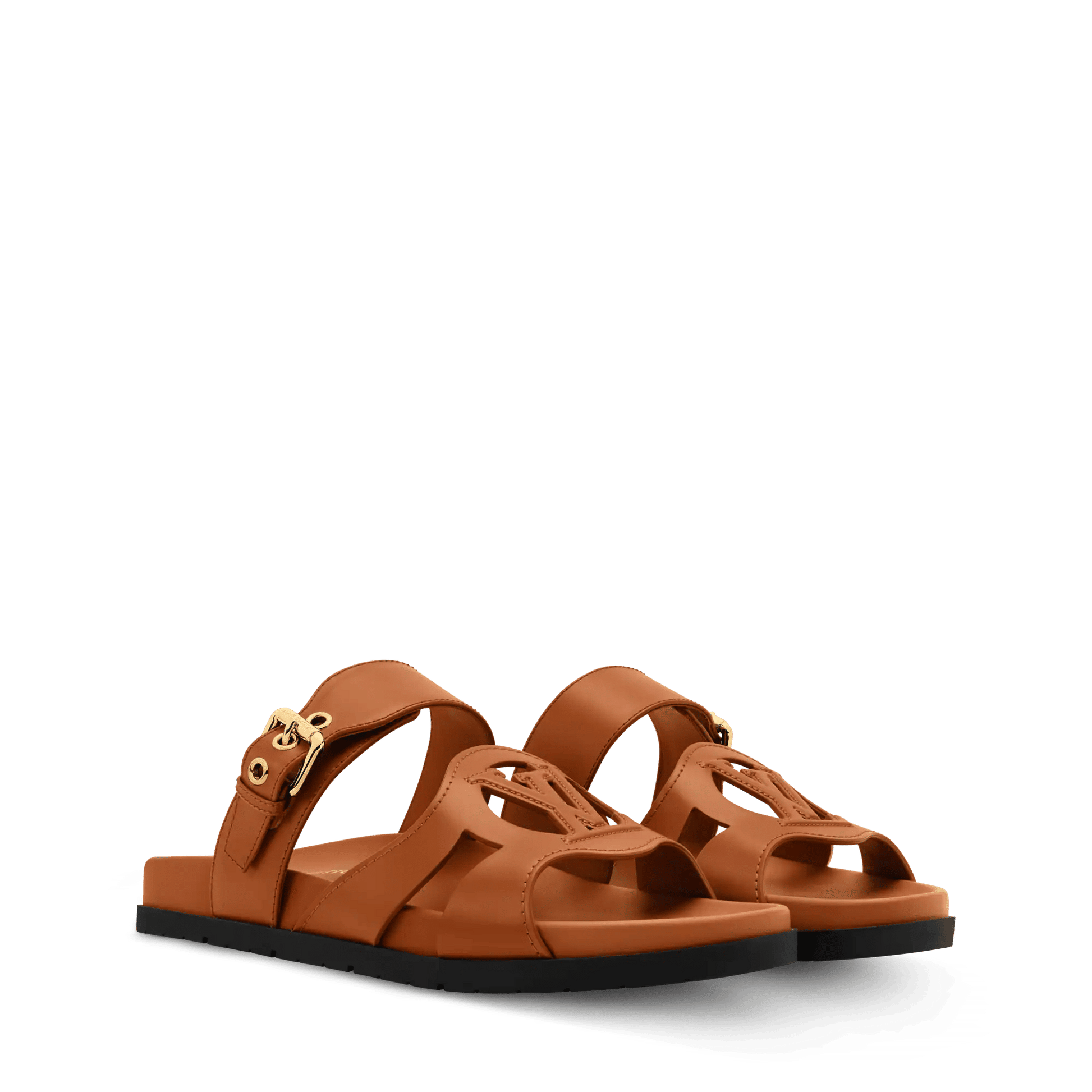 Women's Isola Comfort Cognac Calf Leather Mule 1AJOPL