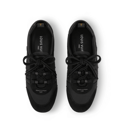 Women's LV Sneakerina Black Technical Nylon Sneaker 1AJMDP