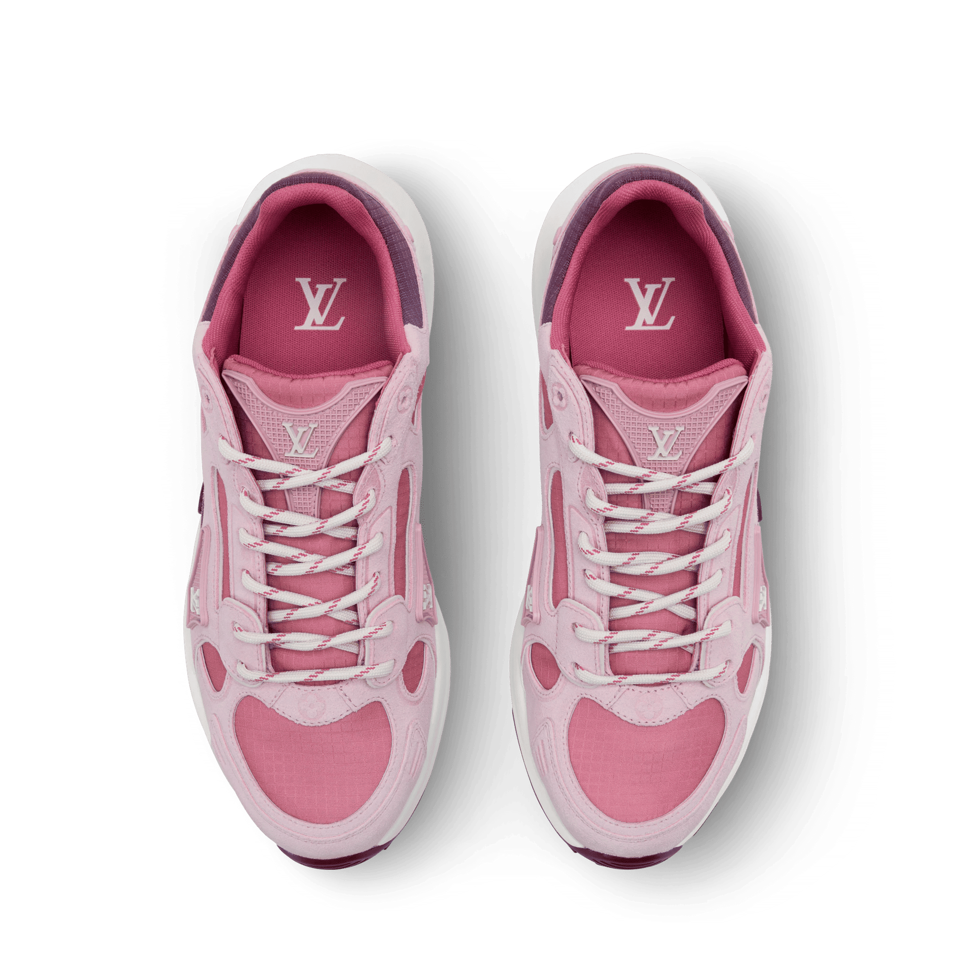 Women's LV Olympia Pink Suede Calf Leather Sneaker 1AJP88
