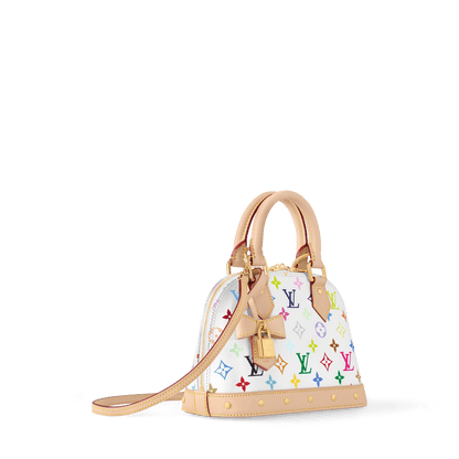 Women's Alma BB Colorful Monogram Coated Canvas Top Handle Bag M13078