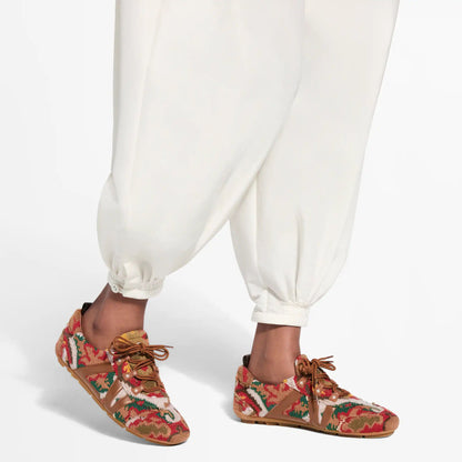 Women's LV Sneakerina Brown Tapestry Sneaker 1AJYFM