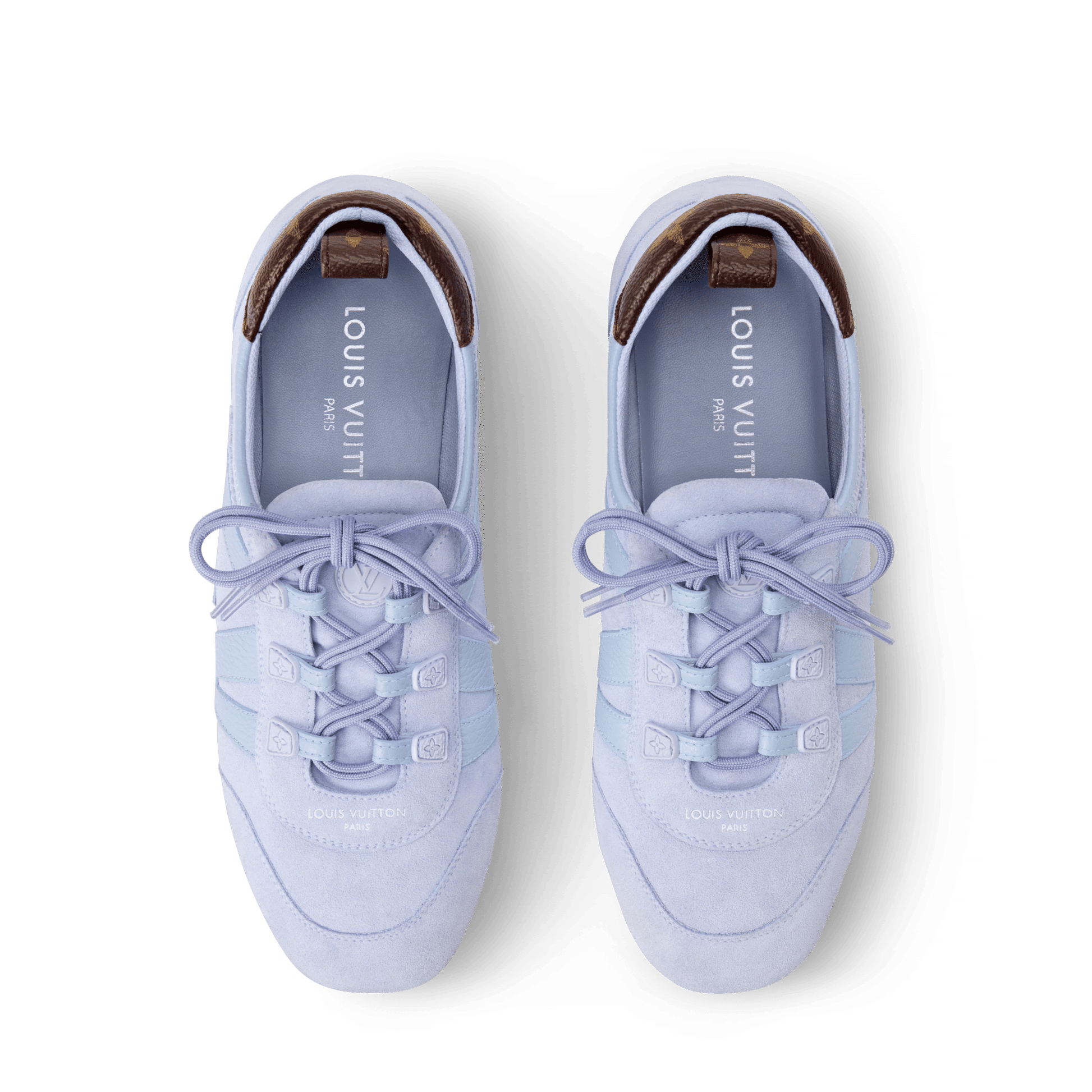 Women's LV Sneakerina Lavande Suede Calf Leather Sneaker 1AK1P2