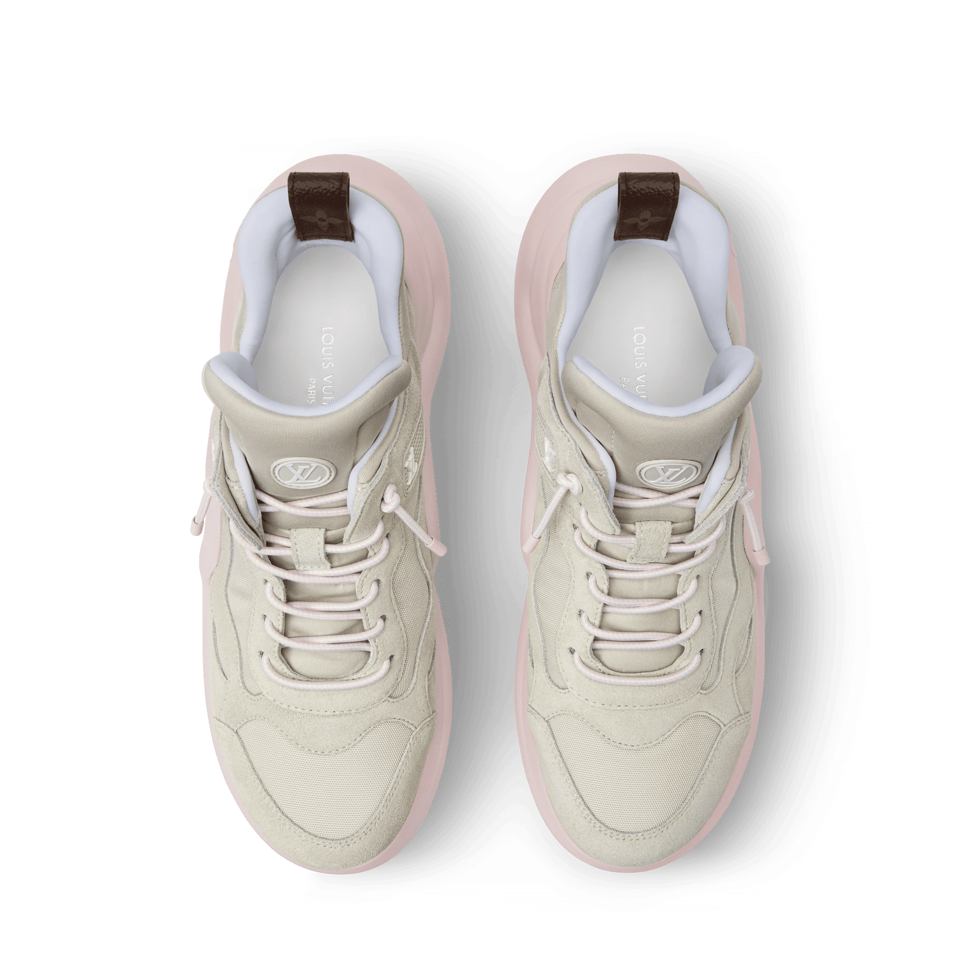Women's Archlight Beige Suede Calf Leather and Technical Neoprene Sneaker 1AJMAB