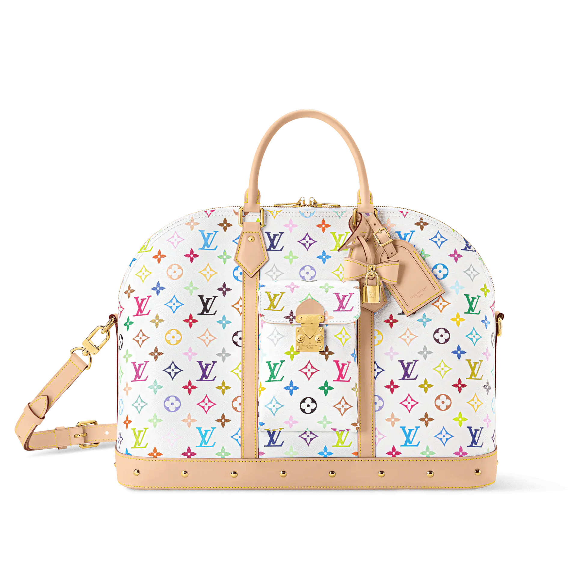 Alma Travel Bag Monogram Multicolore Blanc M27901