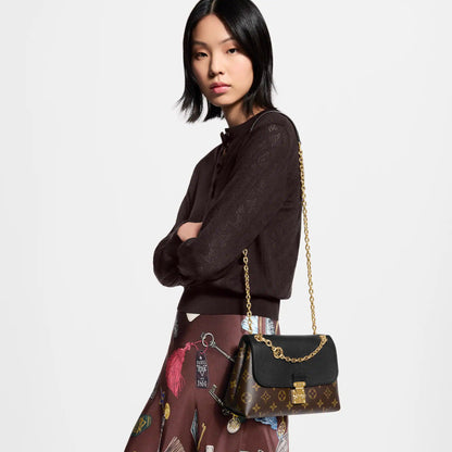 Women's Madeleine BB Monogram Black Leather Crossbody Bag M28424
