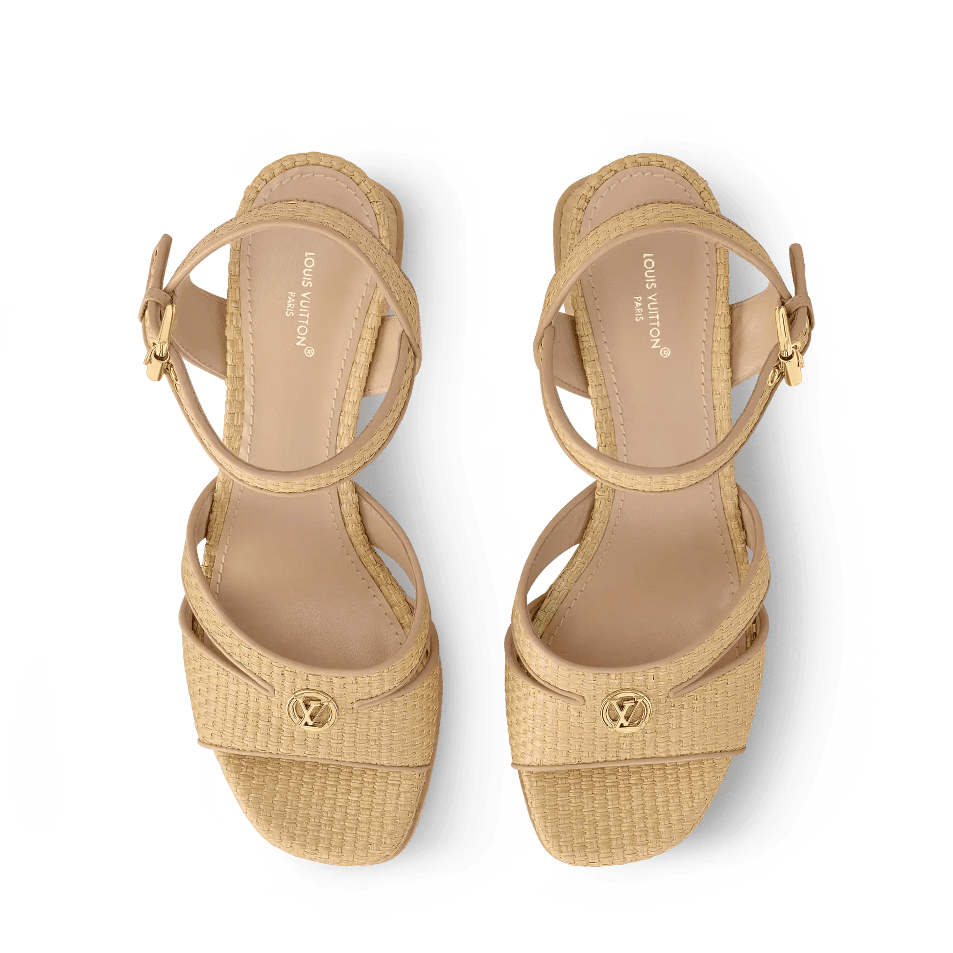 Women's Maya Heeled Platform Sandal Natural Raffia 1AHNPG