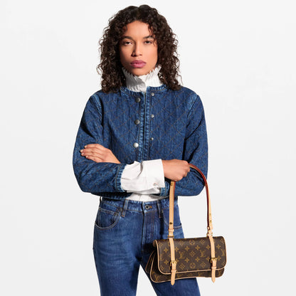 Women's Marelle Monogram Canvas Shoulder Bag