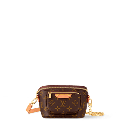 Mini Bumbag Monogram Coated Canvas Gold-Toned Hardware