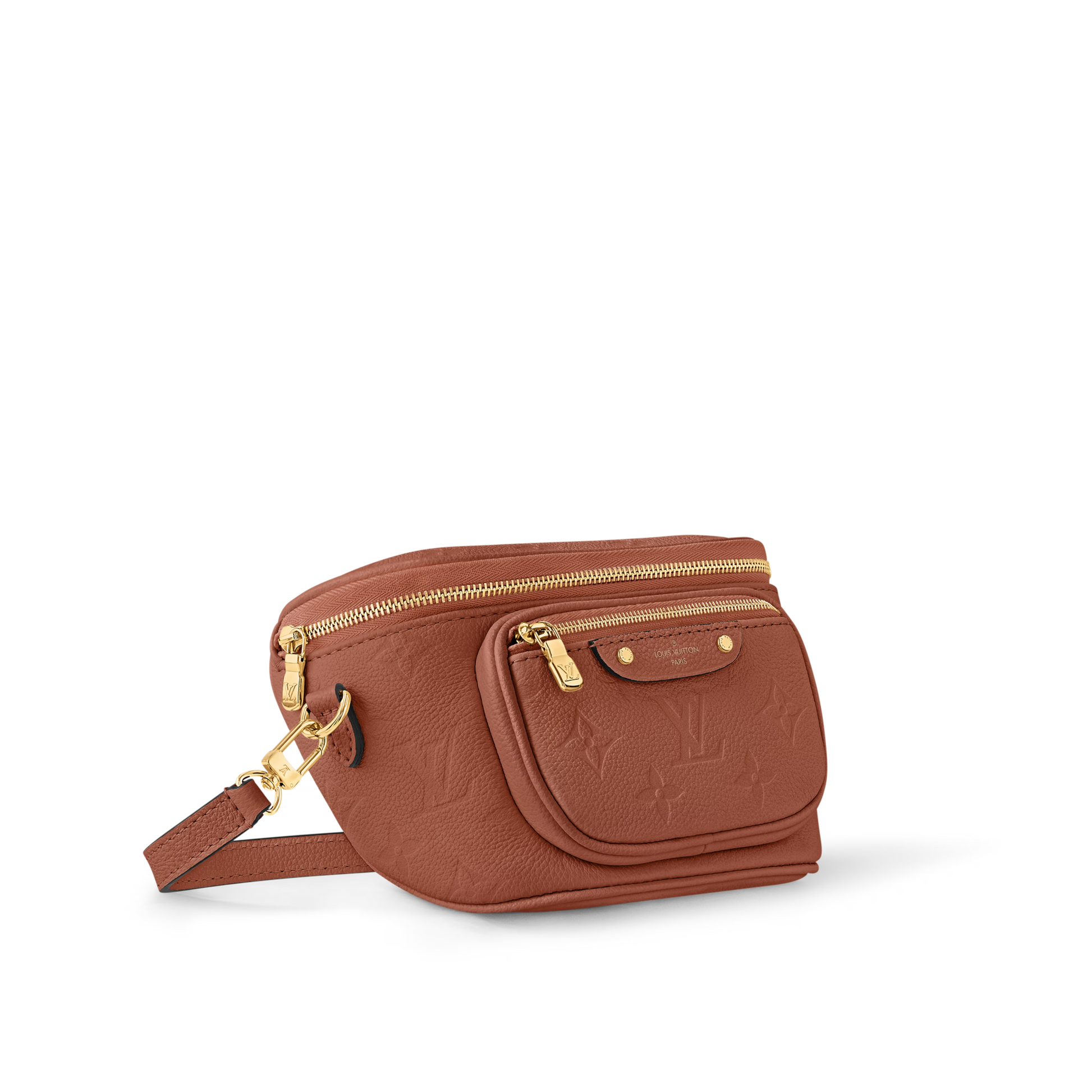 Mini Bumbag Cognac Monogram Empreinte Leather Gold-Toned Hardware
