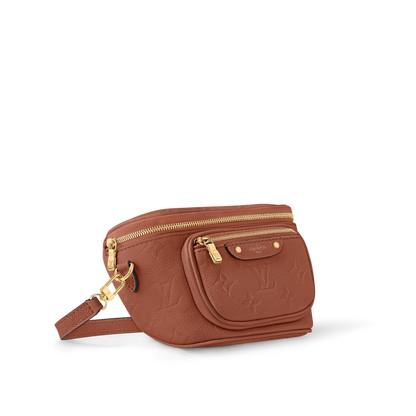 Mini Bumbag Cognac Monogram Empreinte Leather Gold-Toned Hardware