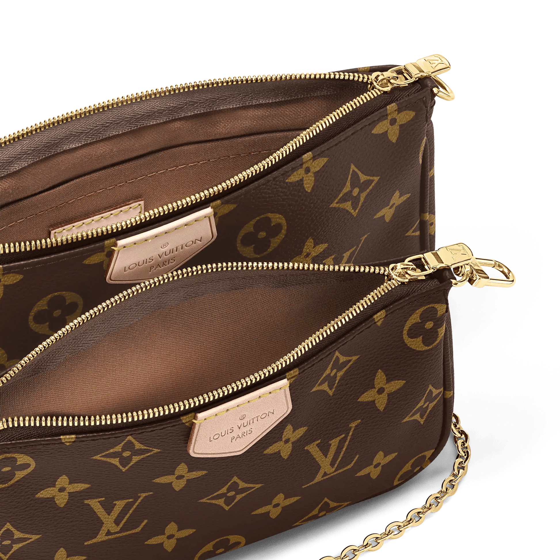 Women's Multi Pochette Accessoires Light Pink Monogram Coated Canvas Crossbody Bag M44840