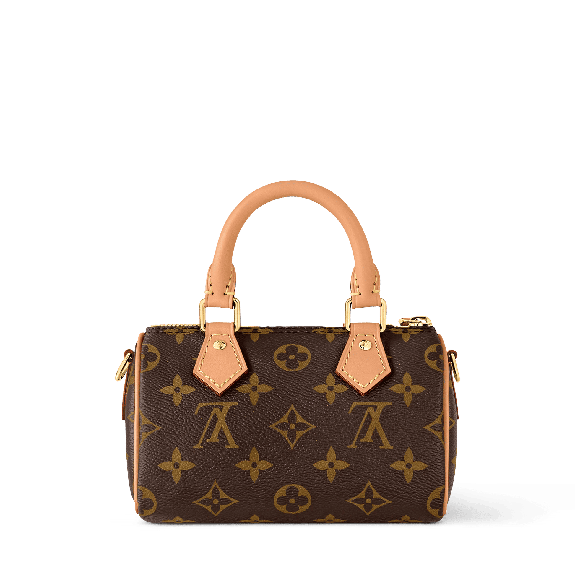 Nano Speedy Monogram Coated Canvas Gold-Toned Hardware