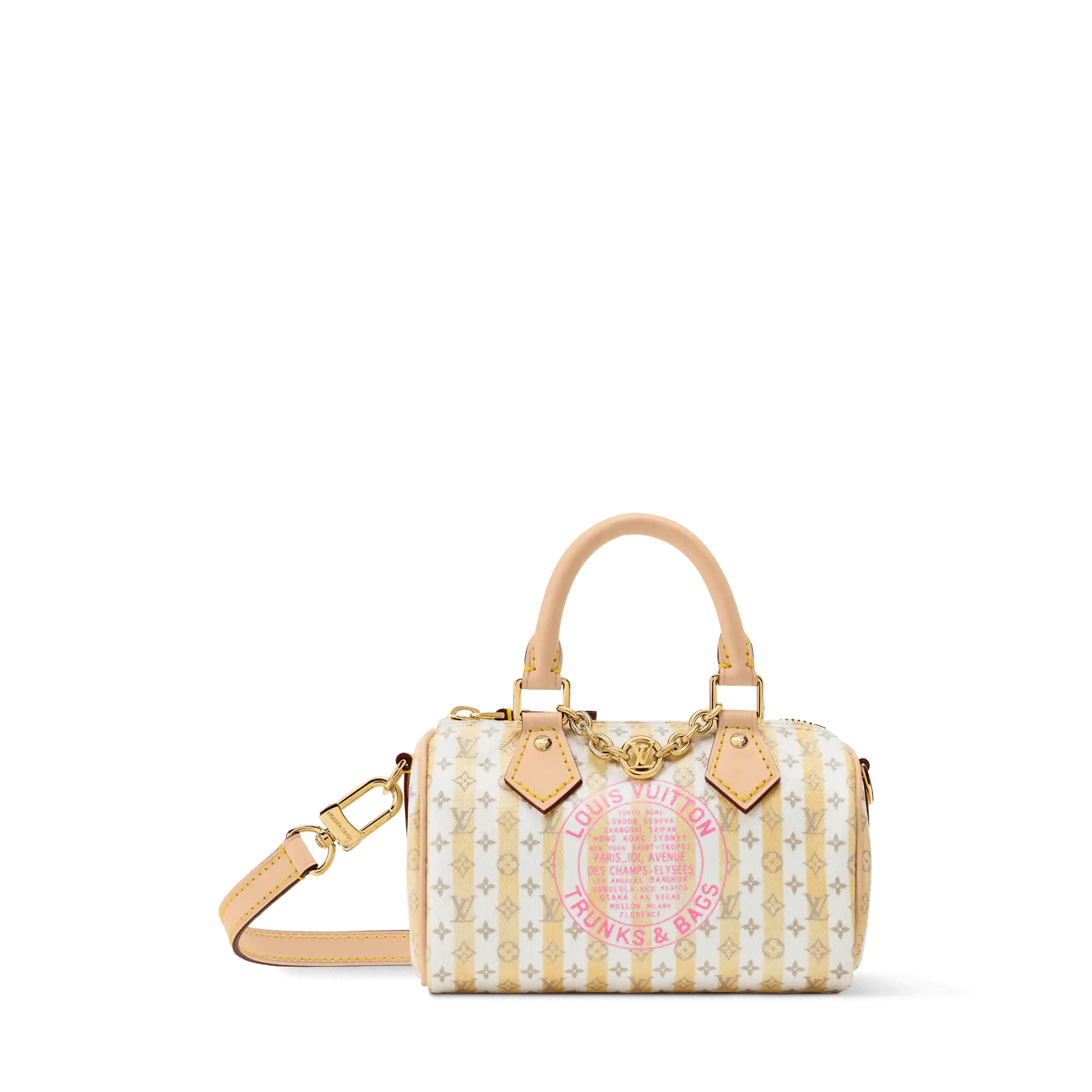 Women's Nano Speedy LV Stamp Banane Monogram Canvas Bag M29030