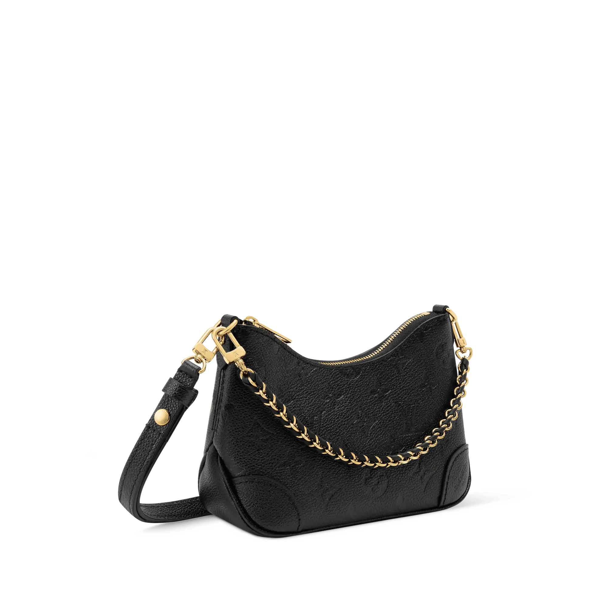 Women's Nano Boulogne Black Monogram Empreinte Leather Crossbody Bag M28427
