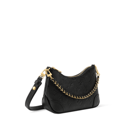 Women's Nano Boulogne Black Monogram Empreinte Leather Crossbody Bag M28427