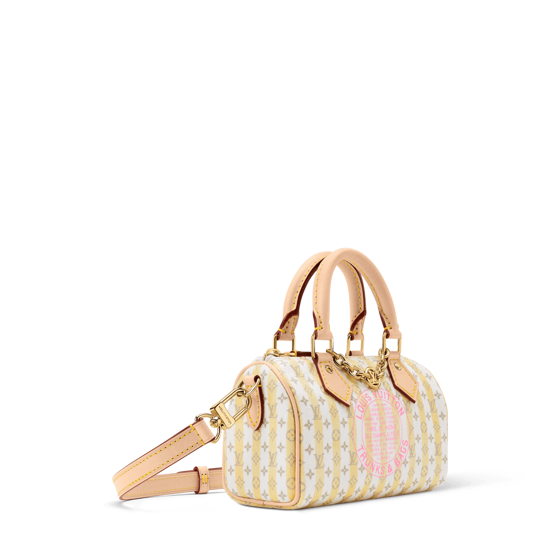 Women's Nano Speedy LV Stamp Banane Monogram Canvas Bag M29030