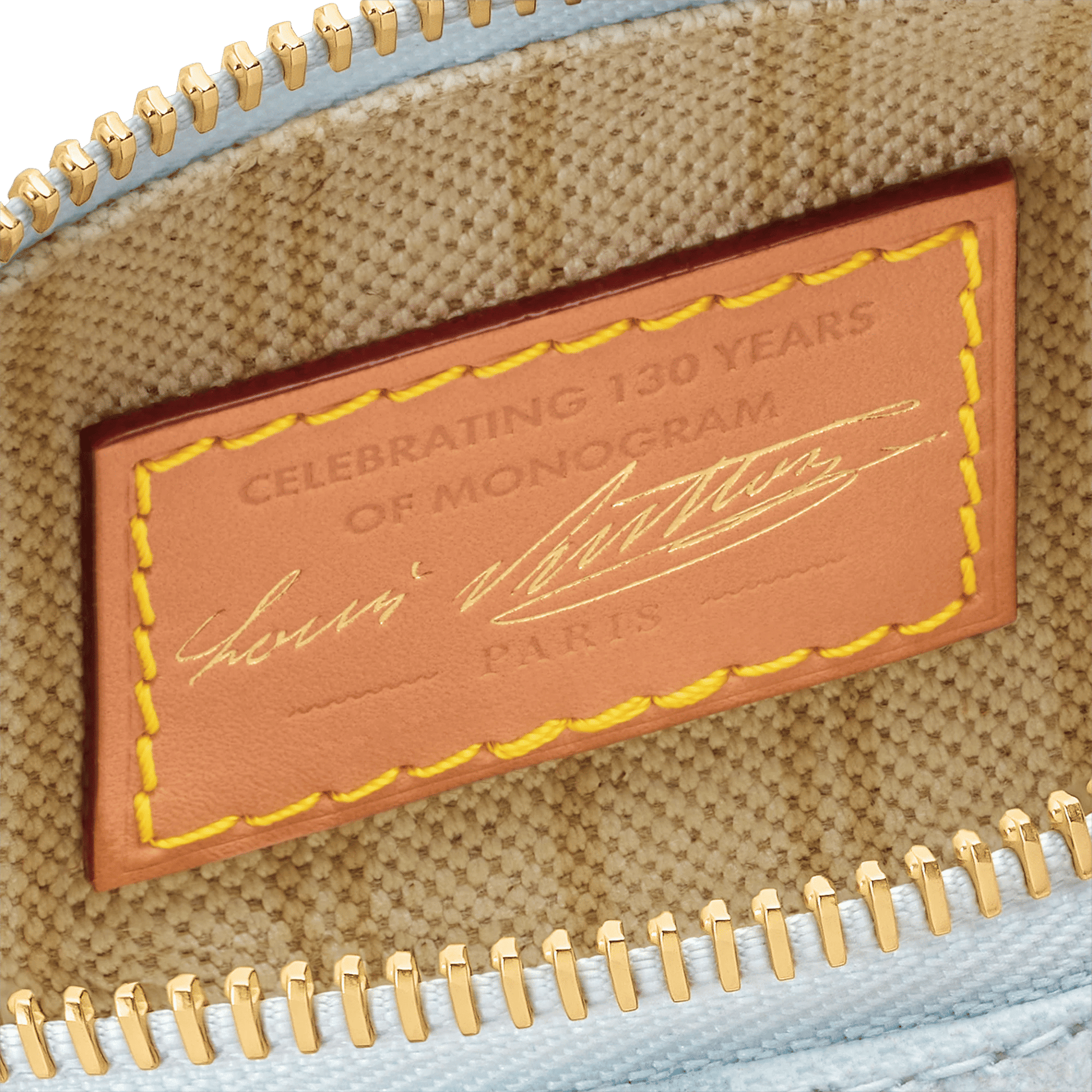 Nano Speedy Monogram Origine Canvas Bleu Courrier Gold-Toned Hardware