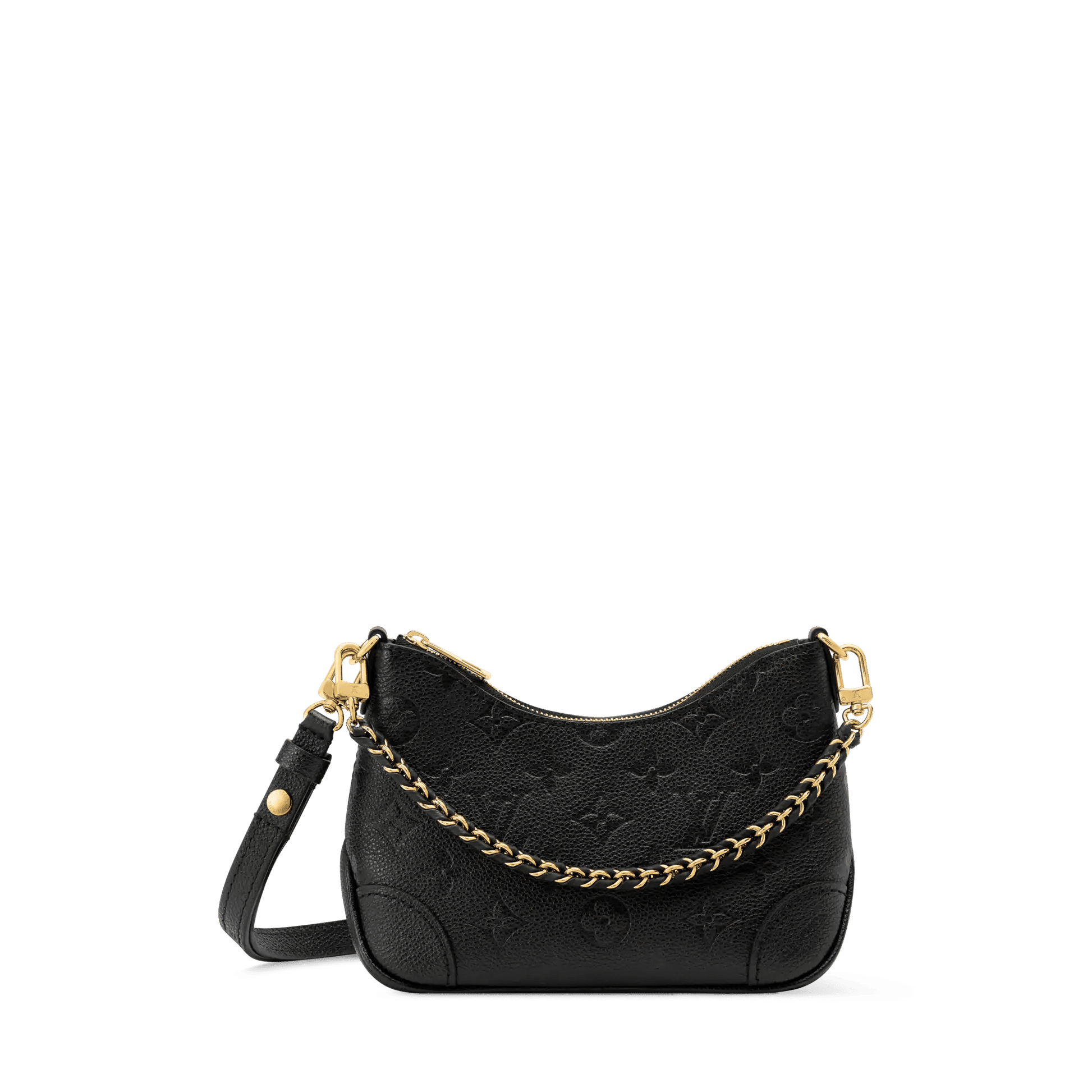 Women's Nano Boulogne Black Monogram Empreinte Leather Crossbody Bag M28427