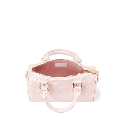 Nano Speedy Monogram Empreinte Leather Snowy Pearl Silver-Toned Hardware