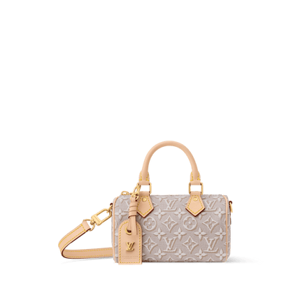 Nano Speedy Monogram Emblème Peuplier Gold-Toned Hardware