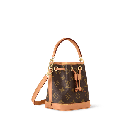 Nano Noé Monogram Coated Canvas Gold-Toned Hardware