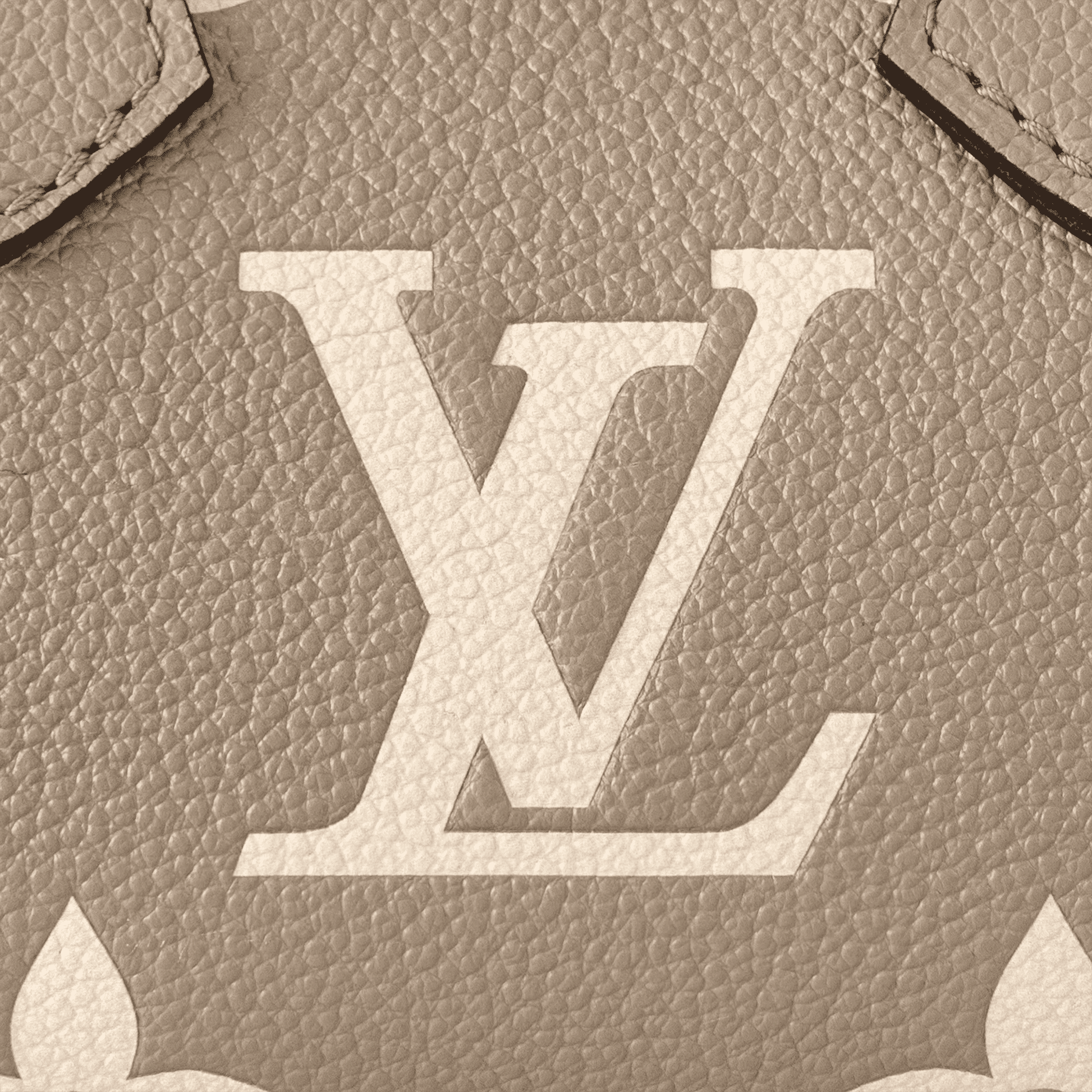 Nano Speedy Monogram Empreinte Leather Dove Cream Gold-Toned Hardware